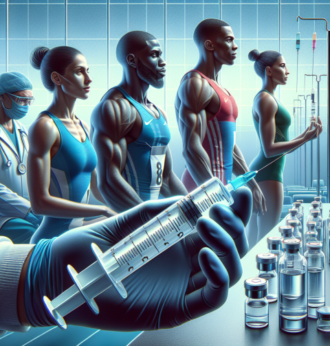 Bactericidal water injections as support for professional athletes