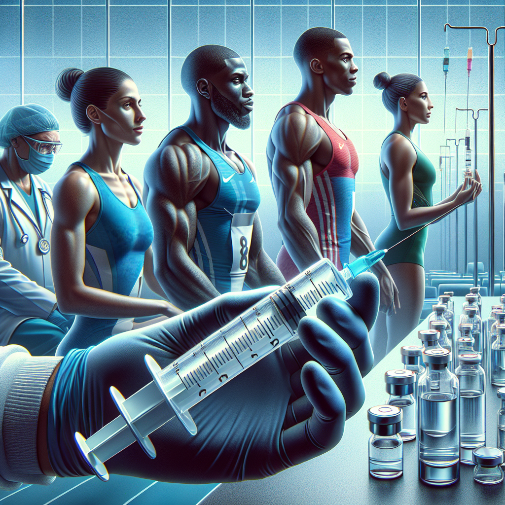 Bactericidal water injections as support for professional athletes