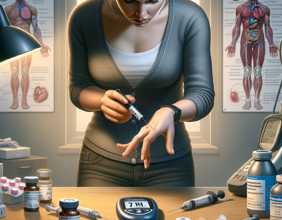 Blood glucose monitoring with methandienone injection